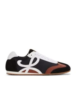 LOEWE 10329969 BALLET RUNNER BLACK/WHITE/BROWN Low-Top Sneakers