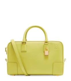 LOEWE Amazona 28 Top-Handle Bag LIME YELLOW Top Handle Bags
