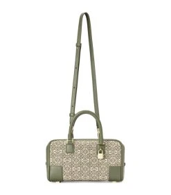 LOEWE Anagram Amazona 23 Cross-Body Bag GREEN/AVOCADO GREEN Top Handle Bags