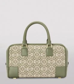 LOEWE Anagram Amazona 23 Cross-Body Bag GREEN/AVOCADO GREEN Top Handle Bags -LOEWE Sales loewe anagram amazona 23 cross body bag 17581274 36918679 1000