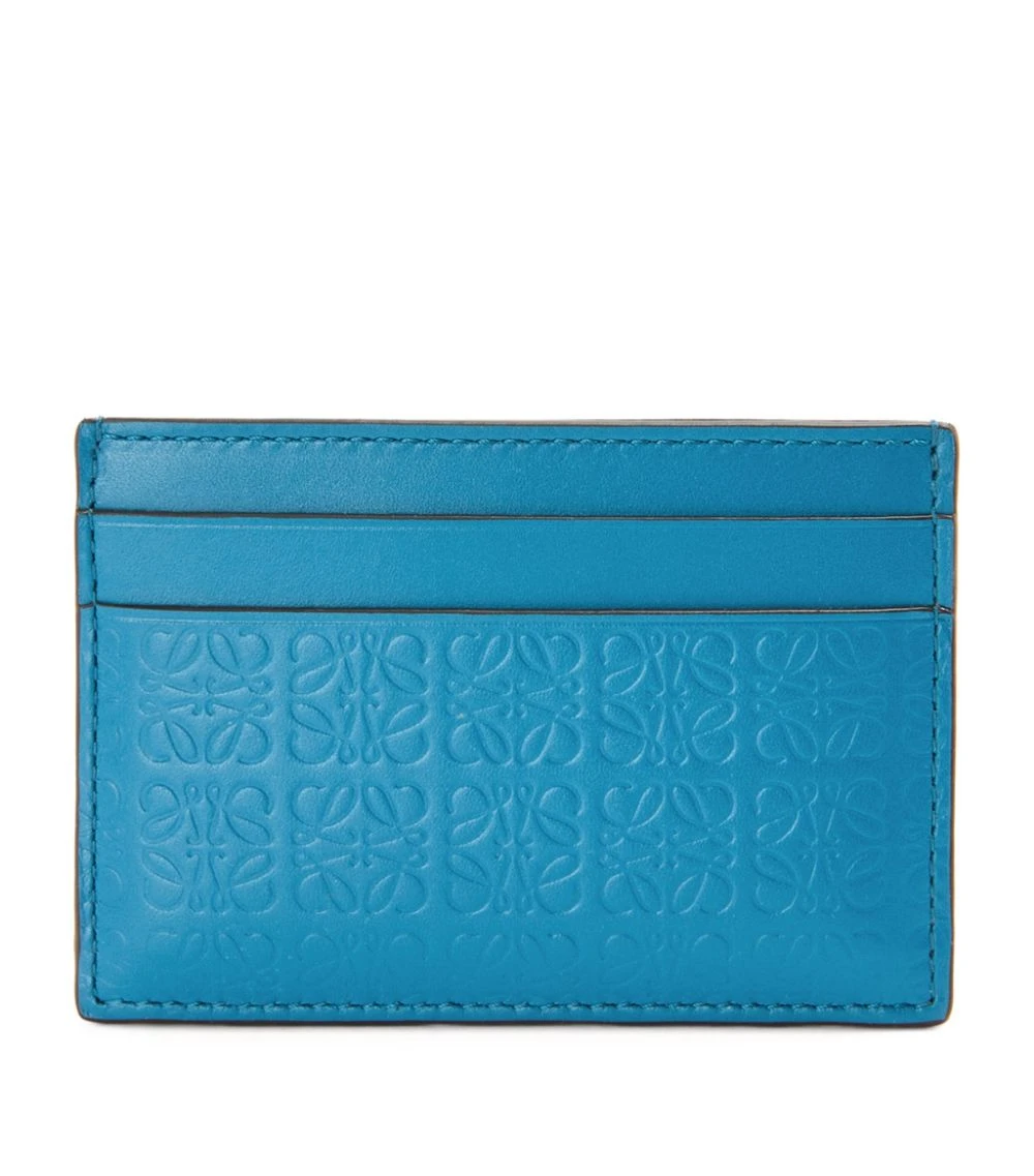 LOEWE Anagram-Embossed Card Holder lagoon blue Card Holders 3 LOEWE Anagram-Embossed Card Holder lagoon blue Card Holders