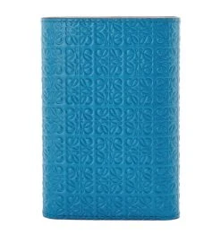 LOEWE Anagram-Embossed Trifold Wallet lagoon blue Wallets
