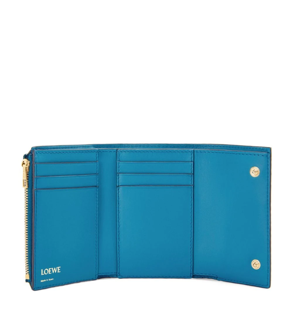 LOEWE Anagram-Embossed Trifold Wallet lagoon blue Wallets 6 LOEWE Anagram-Embossed Trifold Wallet lagoon blue Wallets - Image 4