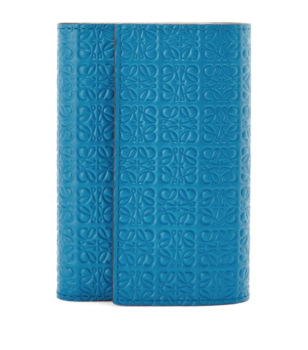 LOEWE Anagram-Embossed Trifold Wallet lagoon blue Wallets 4 LOEWE Anagram-Embossed Trifold Wallet lagoon blue Wallets - Image 2