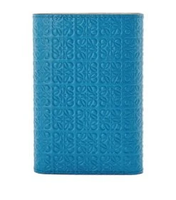 LOEWE Anagram-Embossed Trifold Wallet lagoon blue Wallets