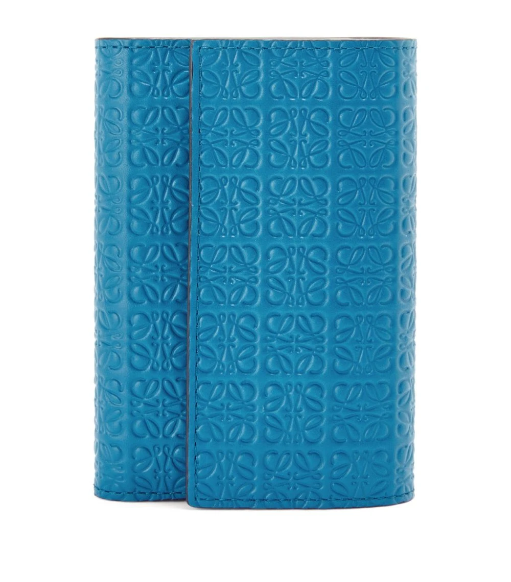 LOEWE Anagram-Embossed Trifold Wallet lagoon blue Wallets 4 LOEWE Anagram-Embossed Trifold Wallet lagoon blue Wallets - Image 2