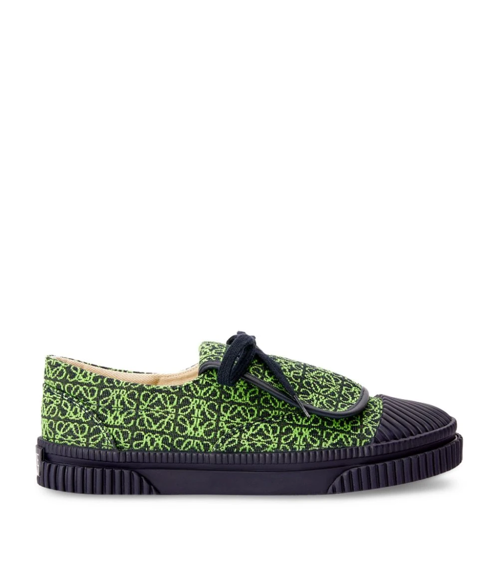 LOEWE Anagram Flap Sneakers APPLE GREEN/DEEPNAVY Low-Top Sneakers 3 LOEWE Anagram Flap Sneakers APPLE GREEN/DEEPNAVY Low-Top Sneakers