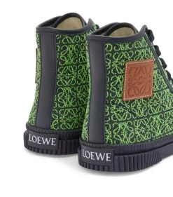 LOEWE Anagram Jacquard High-Top Sneakers APPLE GREEN/DEEPNAVY 8 LOEWE Anagram Jacquard High-Top Sneakers APPLE GREEN/DEEPNAVY -LOEWE Sales loewe anagram jacquard high top sneakers 17582141 37441399 1000