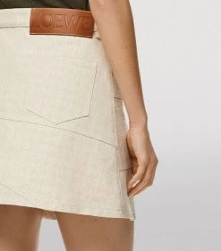 LOEWE Anagram Jacquard Mini Skirt ECRU/WHITE Mini Skirts 11 LOEWE Anagram Jacquard Mini Skirt ECRU/WHITE Mini Skirts -LOEWE Sales loewe anagram jacquard mini skirt 16931420 33635552 1000