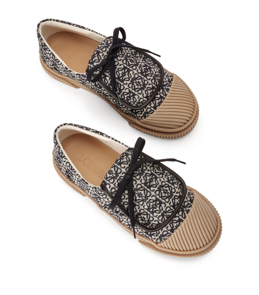 LOEWE Anagram Jacquard Sneakers NAVY/BLACK Low-Top Sneakers 4 LOEWE Anagram Jacquard Sneakers NAVY/BLACK Low-Top Sneakers - Image 2