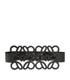 LOEWE Anagram Logo Belt Black Belts