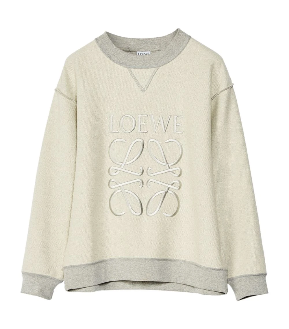 LOEWE Anagram Logo Sweatshirt GREY MELANGE Sweatshirts 3 LOEWE Anagram Logo Sweatshirt GREY MELANGE Sweatshirts
