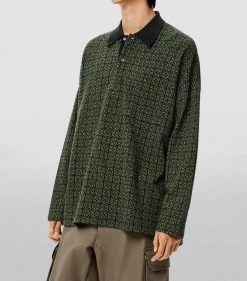 LOEWE Anagram Long-Sleeved Polo Shirt BLACK/FLUO GREEN Polo Shirts 9 LOEWE Anagram Long-Sleeved Polo Shirt BLACK/FLUO GREEN Polo Shirts -LOEWE Sales loewe anagram long sleeved polo shirt 17746942 37439702 1000