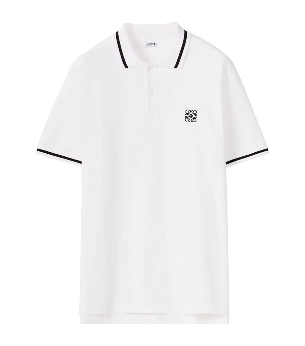 LOEWE Anagram Polo Shirt WHITE Polo Shirts 3 LOEWE Anagram Polo Shirt WHITE Polo Shirts