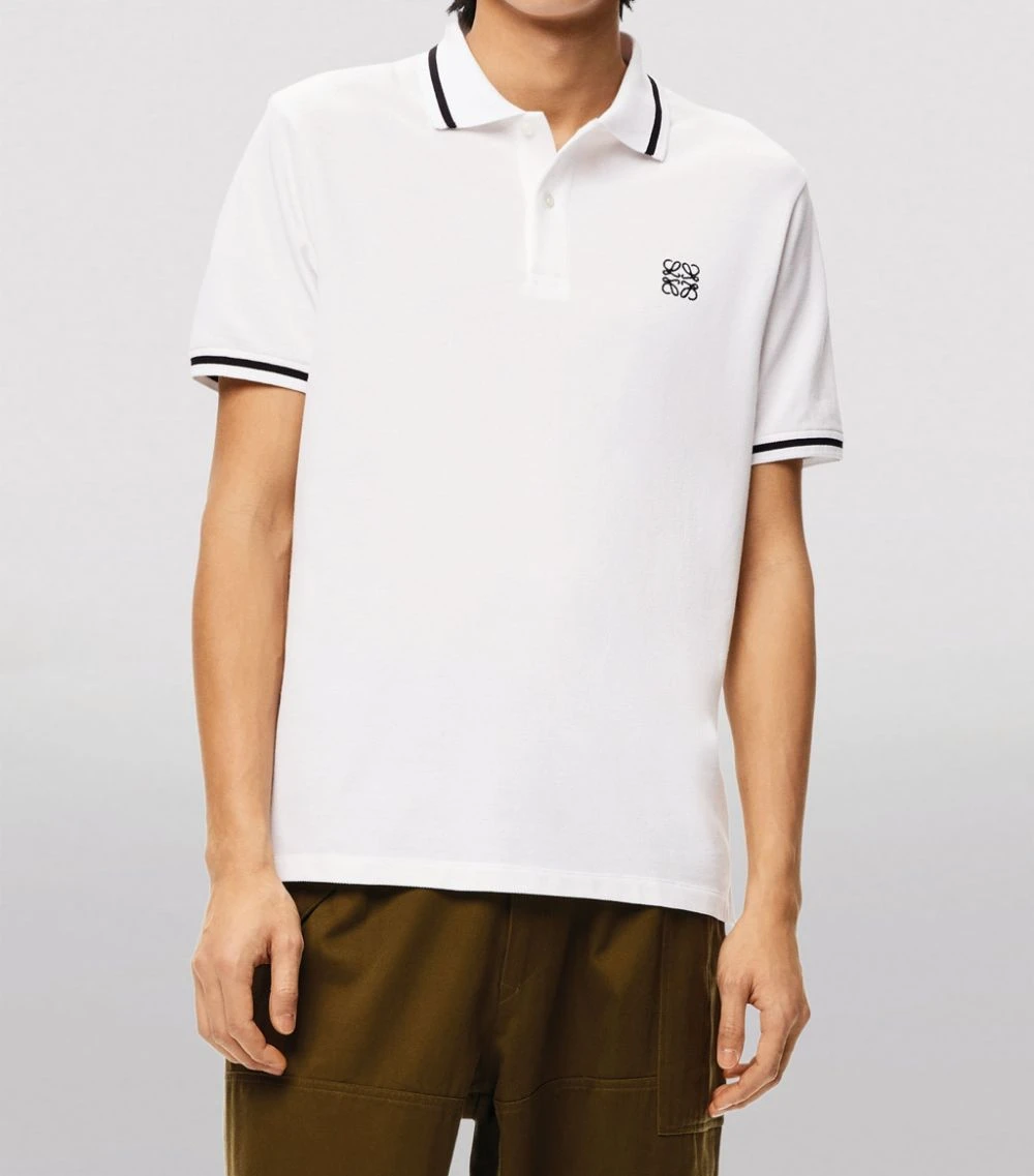 LOEWE Anagram Polo Shirt WHITE Polo Shirts 5 LOEWE Anagram Polo Shirt WHITE Polo Shirts - Image 3