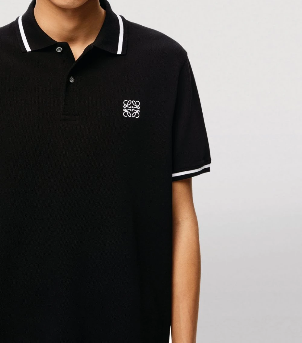 LOEWE Anagram Polo Shirt BLACK Polo Shirts 7 LOEWE Anagram Polo Shirt BLACK Polo Shirts - Image 5