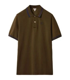 LOEWE ANAGRAM POLO KHAKI GREEN Polo Shirts