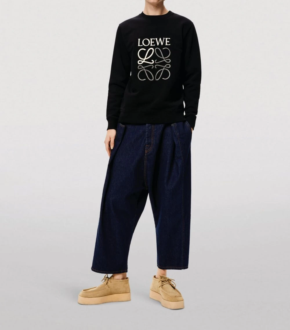 LOEWE Anagram Sweatshirt BLACK Sweatshirts 4 LOEWE Anagram Sweatshirt BLACK Sweatshirts - Image 2