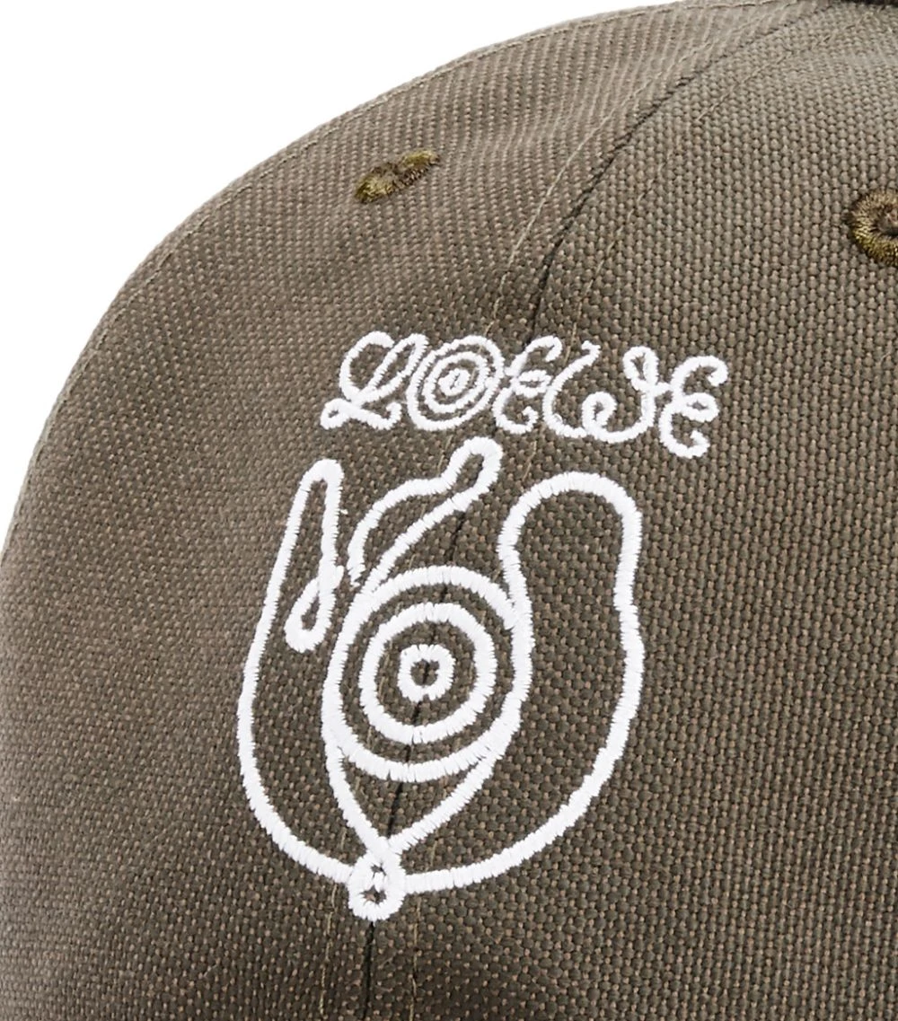 LOEWE Baseball Cap KHAKI GREEN Caps 6 LOEWE Baseball Cap KHAKI GREEN Caps - Image 4