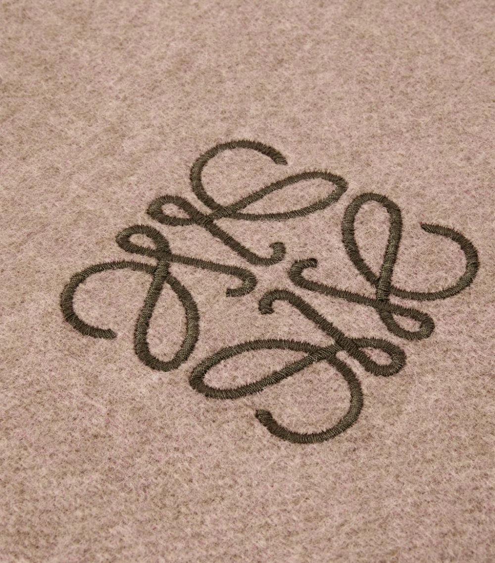 LOEWE Bicolour Anagram Scarf PINK/CAMEL Scarves 5 LOEWE Bicolour Anagram Scarf PINK/CAMEL Scarves - Image 3