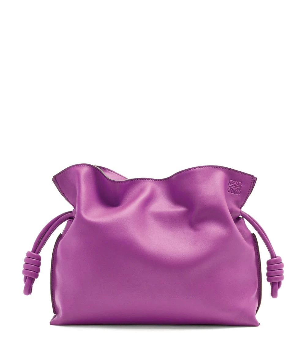 LOEWE Calfskin Flamenco Clutch Bag BRIGHT PURPLE Clutch Bags 3 LOEWE Calfskin Flamenco Clutch Bag BRIGHT PURPLE Clutch Bags