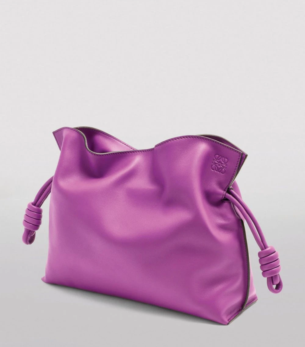LOEWE Calfskin Flamenco Clutch Bag BRIGHT PURPLE Clutch Bags 4 LOEWE Calfskin Flamenco Clutch Bag BRIGHT PURPLE Clutch Bags - Image 2