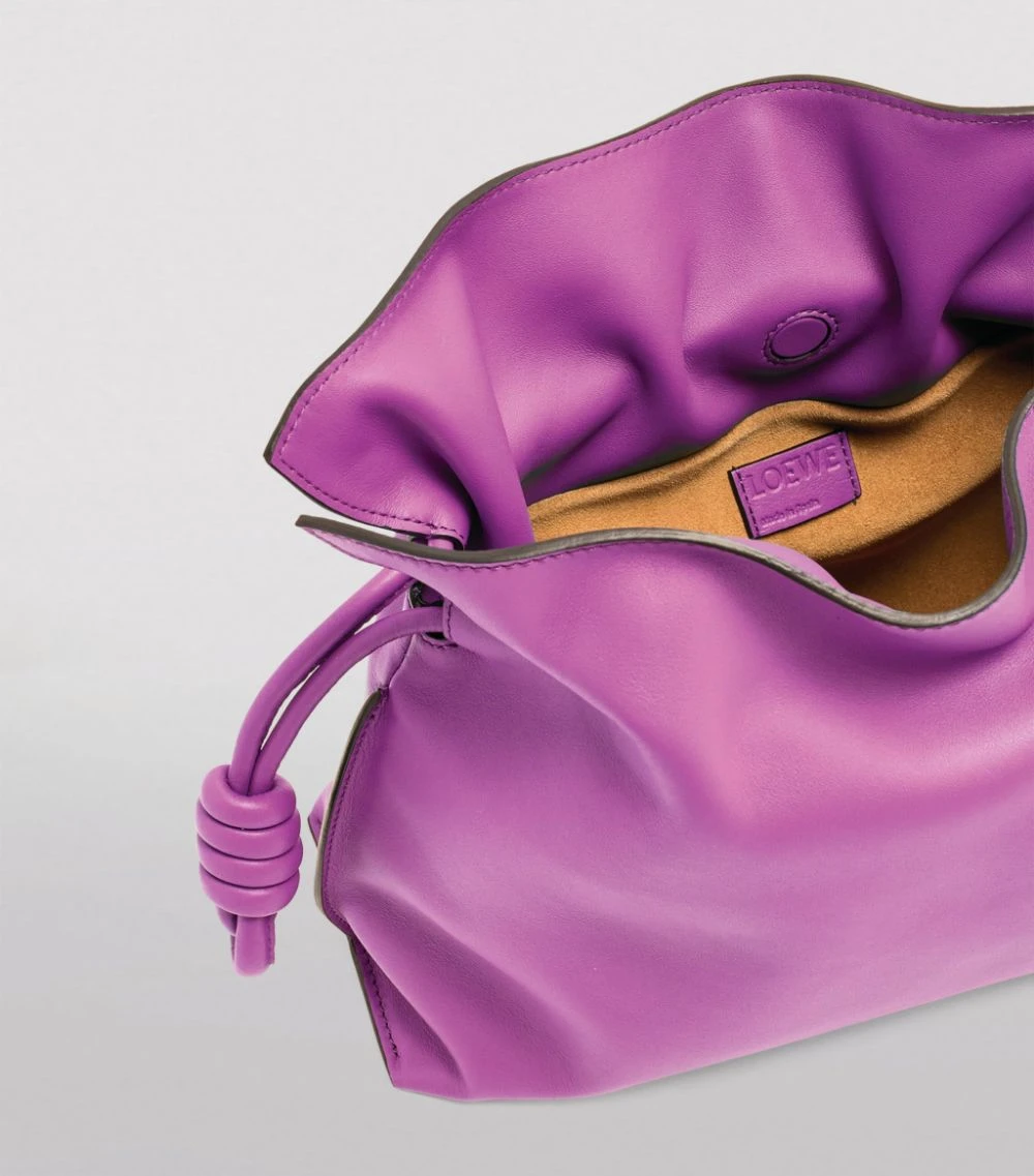 LOEWE Calfskin Flamenco Clutch Bag BRIGHT PURPLE Clutch Bags 5 LOEWE Calfskin Flamenco Clutch Bag BRIGHT PURPLE Clutch Bags - Image 3