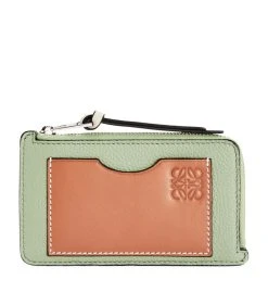 LOEWE Calfskin Puzzle Card Holder ROSEMARY/TAN Card Holders