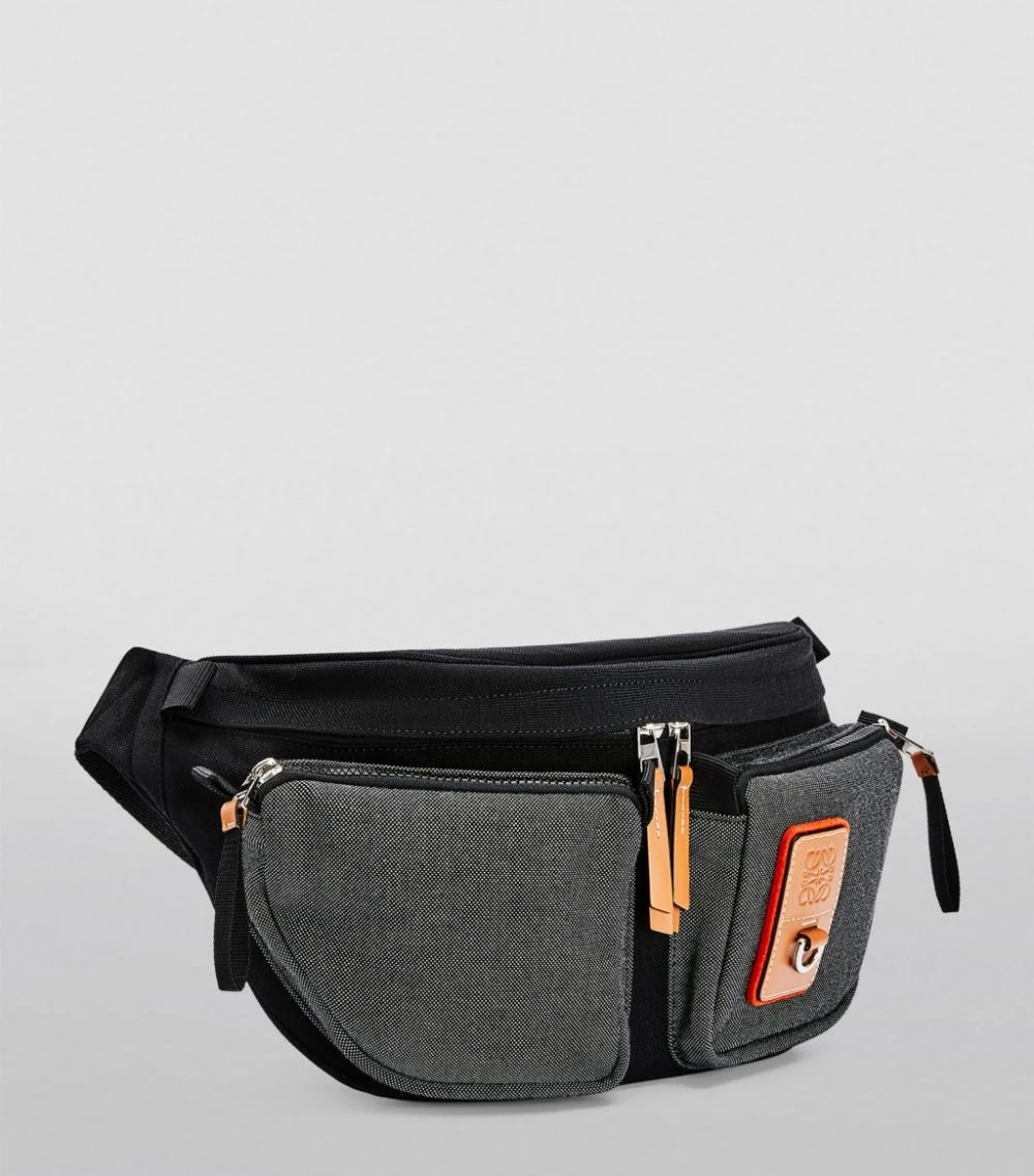 LOEWE Canvas Belt Bag BLACK Pouches 4 LOEWE Canvas Belt Bag BLACK Pouches - Image 2