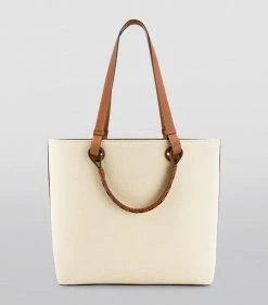 LOEWE Canvas-Leather Anagram Tote Bag ECRU/TAN Tote Bags 9 LOEWE Canvas-Leather Anagram Tote Bag ECRU/TAN Tote Bags -LOEWE Sales loewe canvas leather anagram tote bag 16529060 31994375 1000