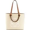 LOEWE Canvas-Leather Anagram Tote Bag ECRU/TAN Tote Bags -LOEWE Sales loewe canvas leather anagram tote bag 16529060 31994376 1000