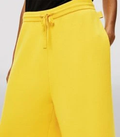 LOEWE Cashmere Cropped Wide-Leg Sweatpants YELLOW -LOEWE Sales loewe cashmere cropped wide leg sweatpants 17277725 35268563 1000