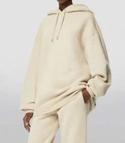 LOEWE Cashmere Hoodie ECRU Hoodies -LOEWE Sales loewe cashmere hoodie 16422367 31543737 1000