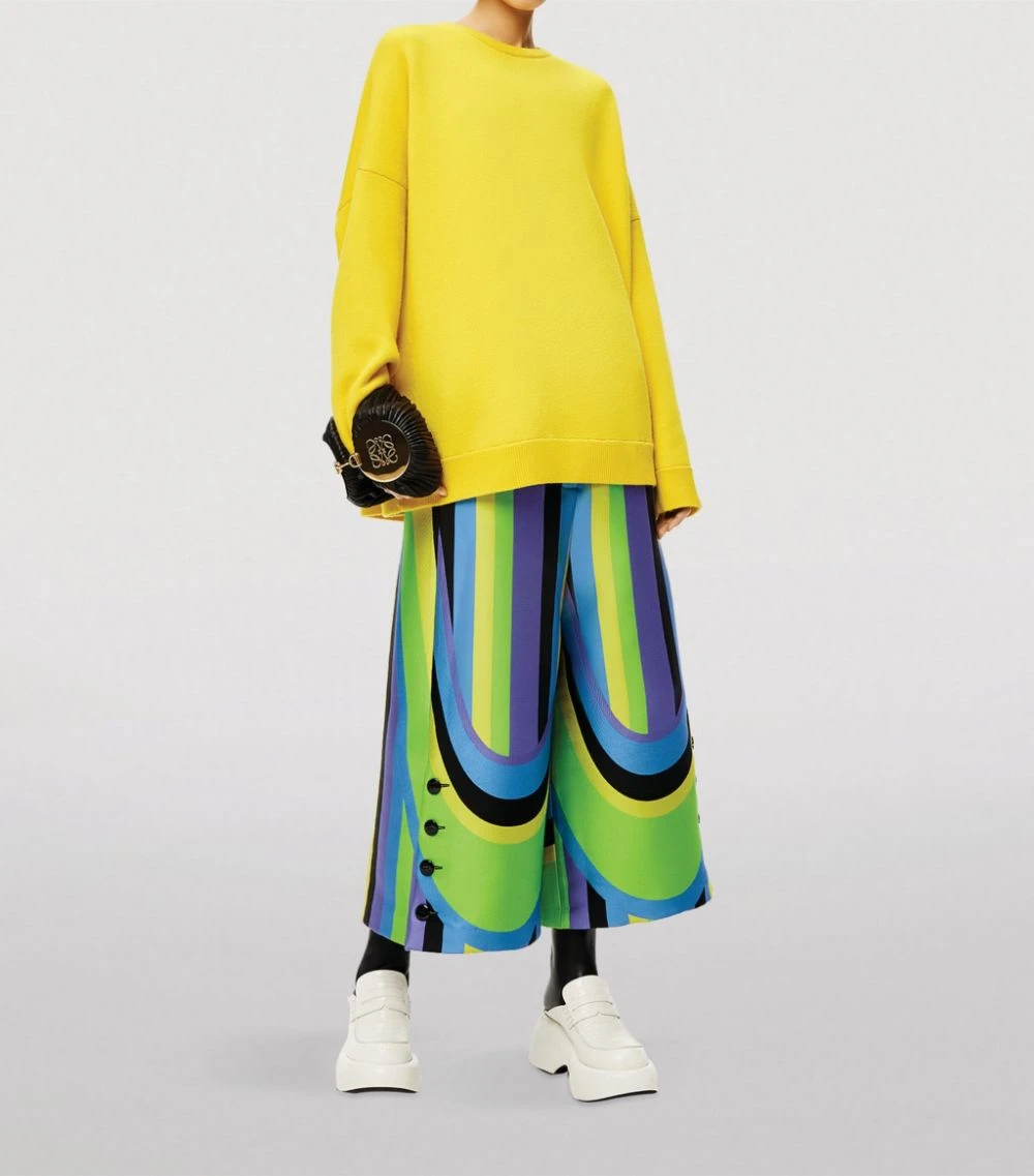 LOEWE Cashmere Oversized Sweater YELLOW Sweaters 4 LOEWE Cashmere Oversized Sweater YELLOW Sweaters - Image 2
