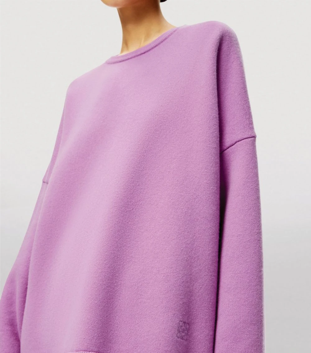 LOEWE Cashmere Oversized Sweater LILAC Sweaters 7 LOEWE Cashmere Oversized Sweater LILAC Sweaters - Image 5