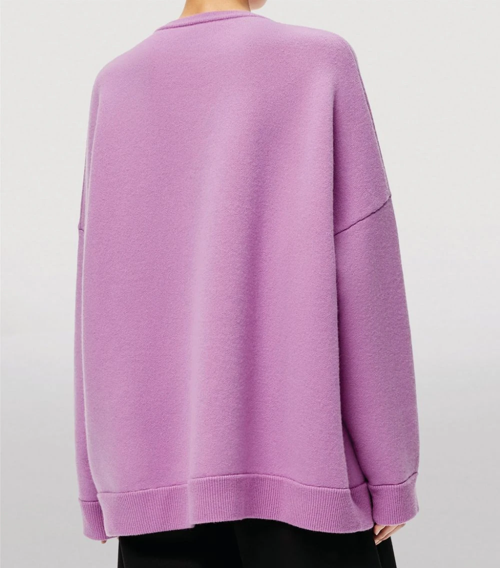 LOEWE Cashmere Oversized Sweater LILAC Sweaters 6 LOEWE Cashmere Oversized Sweater LILAC Sweaters - Image 4