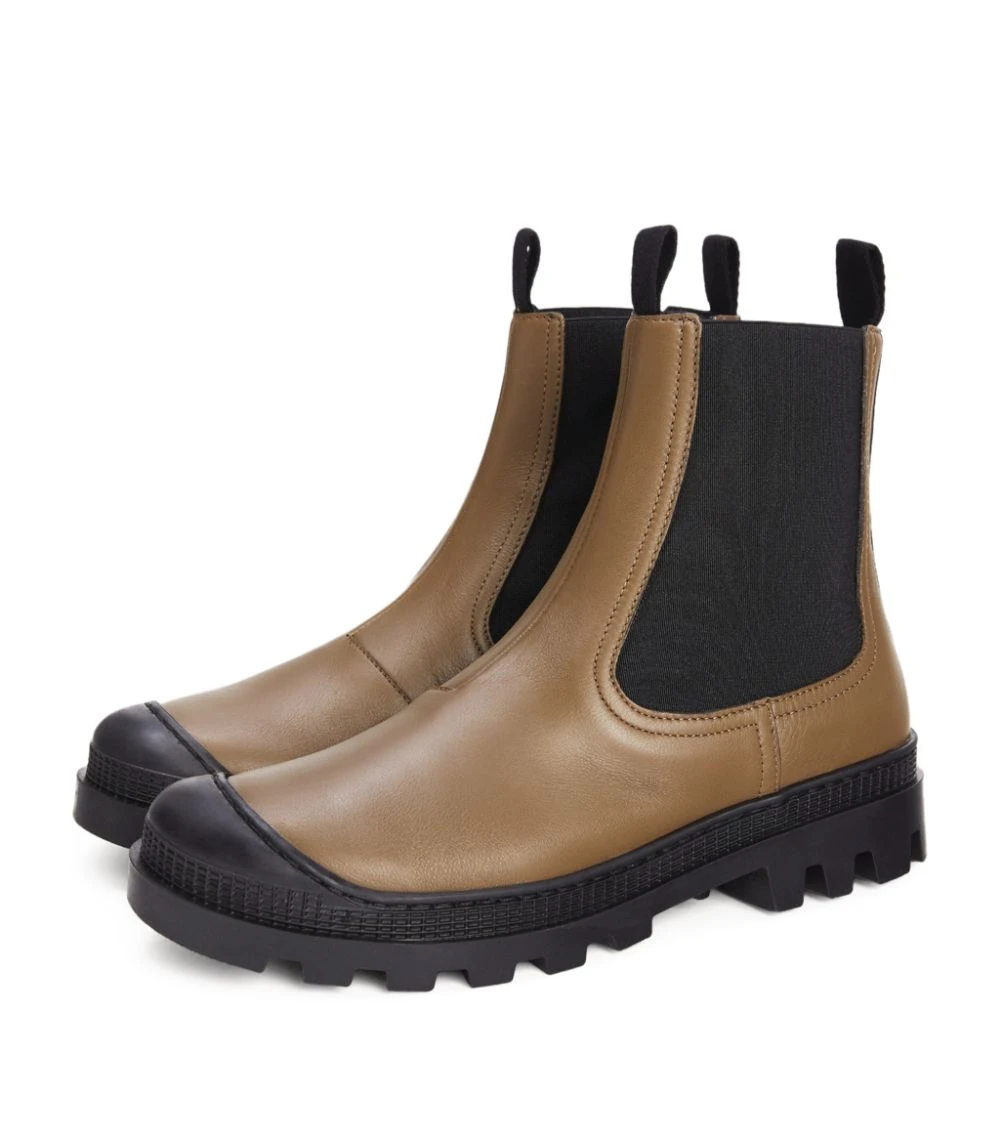 LOEWE CHELSEA BOOT KHAKI GREEN Ankle Boots 4 LOEWE CHELSEA BOOT KHAKI GREEN Ankle Boots - Image 2