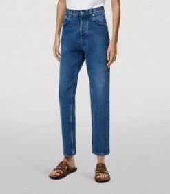 LOEWE Cotton Anagram Pocket Tapered Jeans BLUE DENIM Straight Jeans 8 LOEWE Cotton Anagram Pocket Tapered Jeans BLUE DENIM Straight Jeans -LOEWE Sales loewe cotton anagram pocket tapered jeans 16932265 33638164 1000
