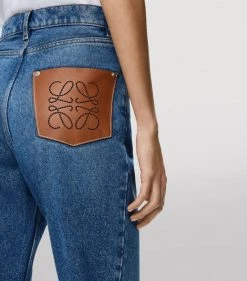 LOEWE Cotton Anagram Pocket Tapered Jeans BLUE DENIM Straight Jeans 9 LOEWE Cotton Anagram Pocket Tapered Jeans BLUE DENIM Straight Jeans -LOEWE Sales loewe cotton anagram pocket tapered jeans 16932265 33638178 1000