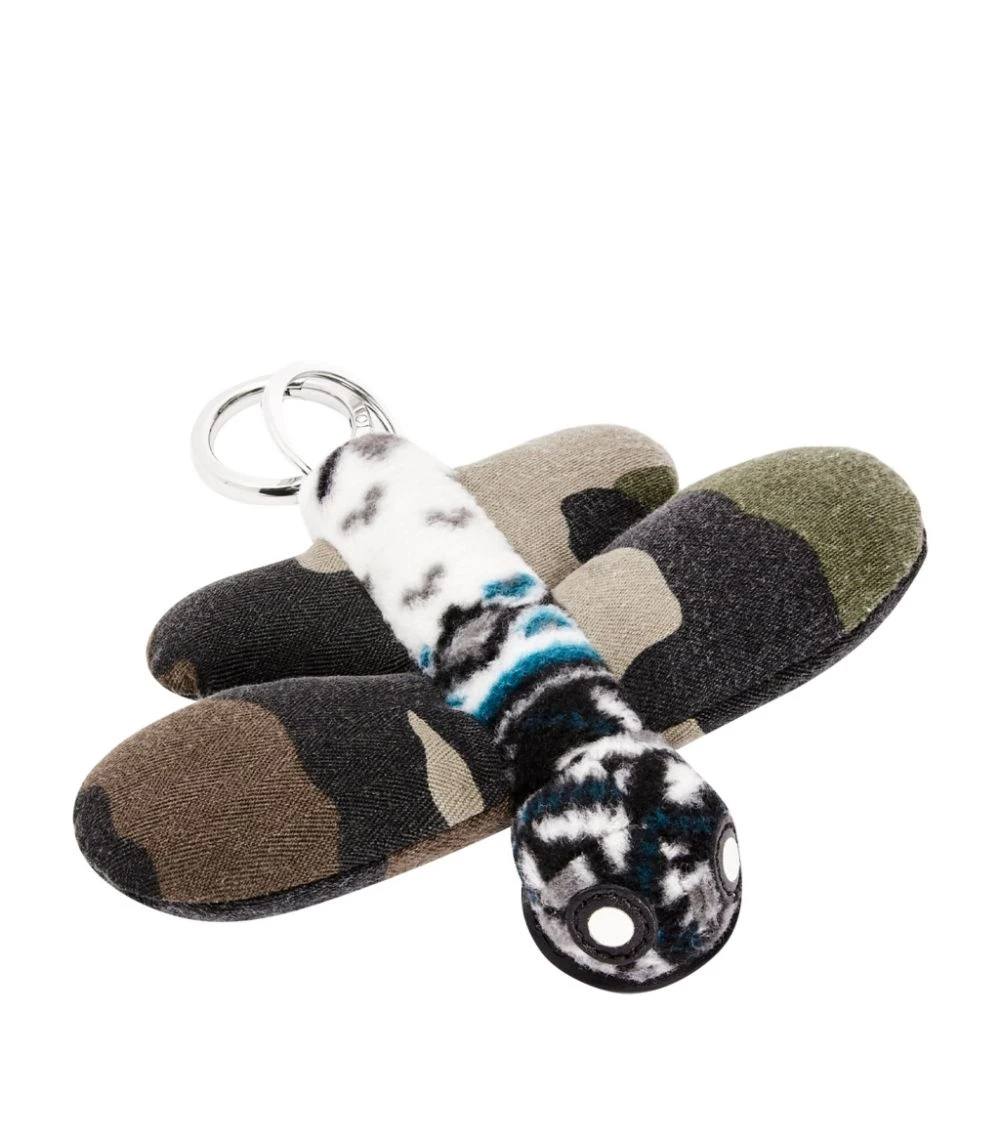 LOEWE Dragonfly Keyring KHAKI GREEN/PINK Jewellery 4 LOEWE Dragonfly Keyring KHAKI GREEN/PINK Jewellery - Image 2