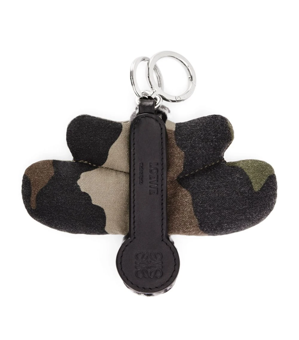 LOEWE Dragonfly Keyring KHAKI GREEN/PINK Jewellery 5 LOEWE Dragonfly Keyring KHAKI GREEN/PINK Jewellery - Image 3