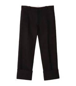LOEWE Drill Trousers BLACK Tailored Trousers