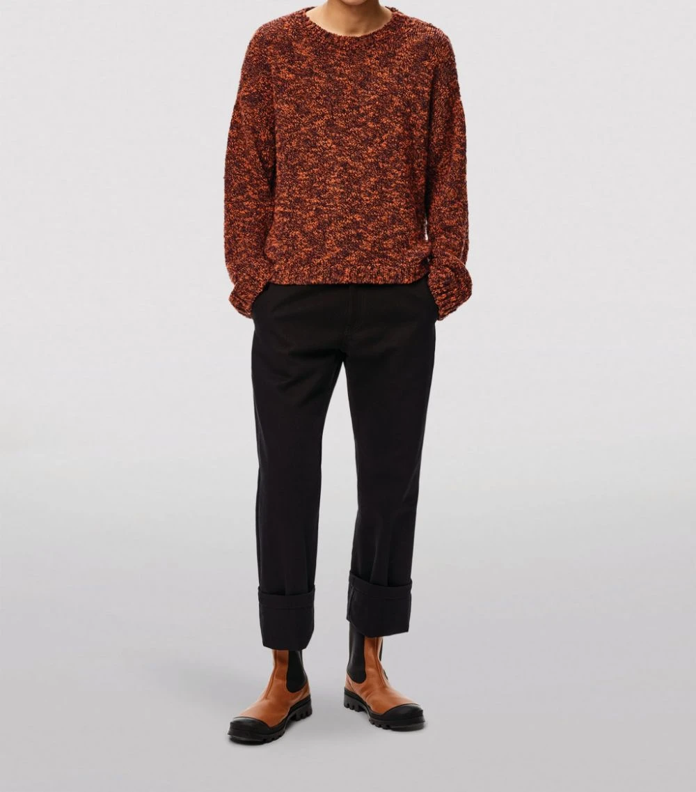 LOEWE Drill Trousers BLACK Tailored Trousers 4 LOEWE Drill Trousers BLACK Tailored Trousers - Image 2