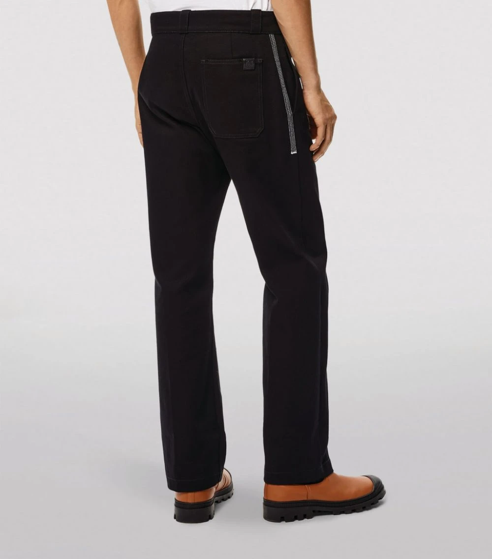 LOEWE Drill Trousers BLACK Tailored Trousers 5 LOEWE Drill Trousers BLACK Tailored Trousers - Image 3