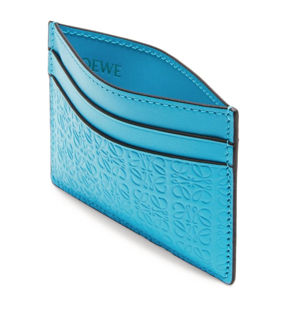 LOEWE Embossed Anagram Pattern Card Holder CYAN Card Holders 5 LOEWE Embossed Anagram Pattern Card Holder CYAN Card Holders - Image 3