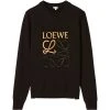 LOEWE Embroidered Anagram Sweatshirt BLACK Sweatshirts -LOEWE Sales loewe embroidered anagram sweatshirt 15632383 28090646 1000