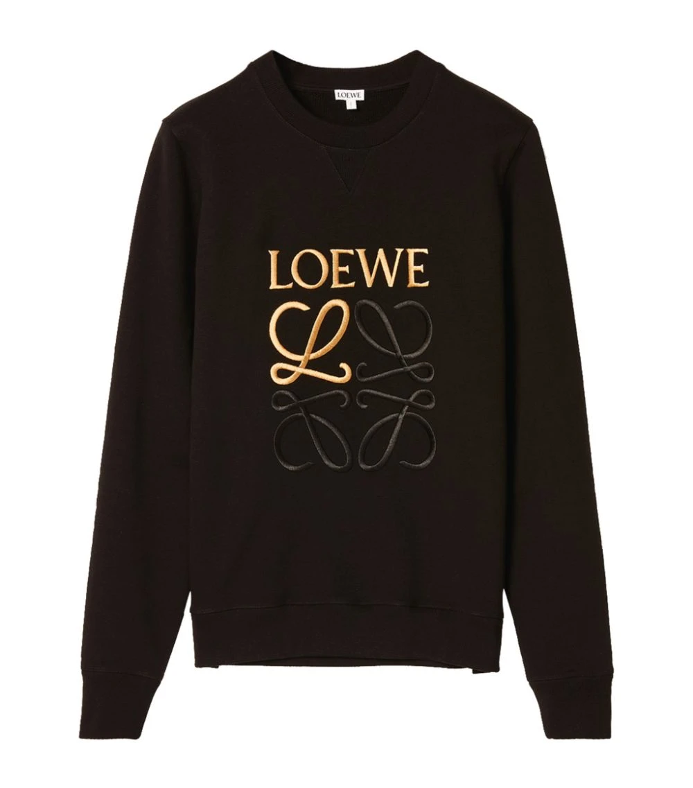 LOEWE Embroidered Anagram Sweatshirt BLACK Sweatshirts 3 LOEWE Embroidered Anagram Sweatshirt BLACK Sweatshirts