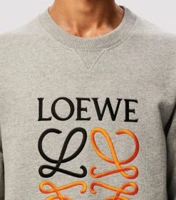 LOEWE Embroidered Anagram Sweatshirt GREY MELANGE Sweatshirts 7 LOEWE Embroidered Anagram Sweatshirt GREY MELANGE Sweatshirts -LOEWE Sales loewe embroidered anagram sweatshirt 15677622 28271650 1000