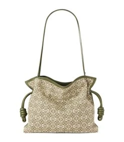 LOEWE Flamenco Clutch Bag GREEN/AVOCADO GREEN Shoulder Bags