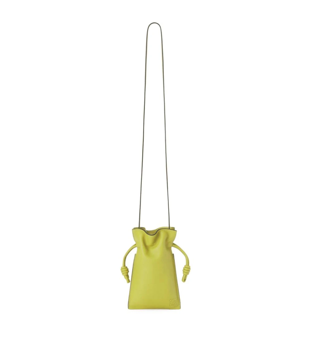 LOEWE Flamenco Pocket Cross-Body Bag LIME YELLOW Crossbody Bags 3 LOEWE Flamenco Pocket Cross-Body Bag LIME YELLOW Crossbody Bags